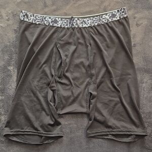 Hanes Black Boxer Briefs with Elastic Waistband